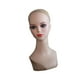thumbnail image 5 of Cabeza de maniquí femenino realista, cabeza de PVC de maniquí, soporte de exhibición de cuello largo con listones de pelucas de maquillaje para el, 5 of 8