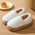 thumbnail image 2 of CAIXIA Women's Memory Foam Slippers for Comfort Soft Lined Indoor Outdoor Slide On with Heel Support and Non Sole,Beige, 2 of 4