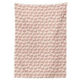 thumbnail image 3 of Ambesonne Animal Tablecloth Rectangular Table Cover, Horse Pattern, 60"x84", Coral and Cream, 3 of 4