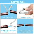 thumbnail image 4 of Unique Bargains 9.5x6mm Kayak Paddle Snaps, Hollow Button Single Pin Lock Tube Spring Clip for Tent Pole, 10 Pack, 4 of 6
