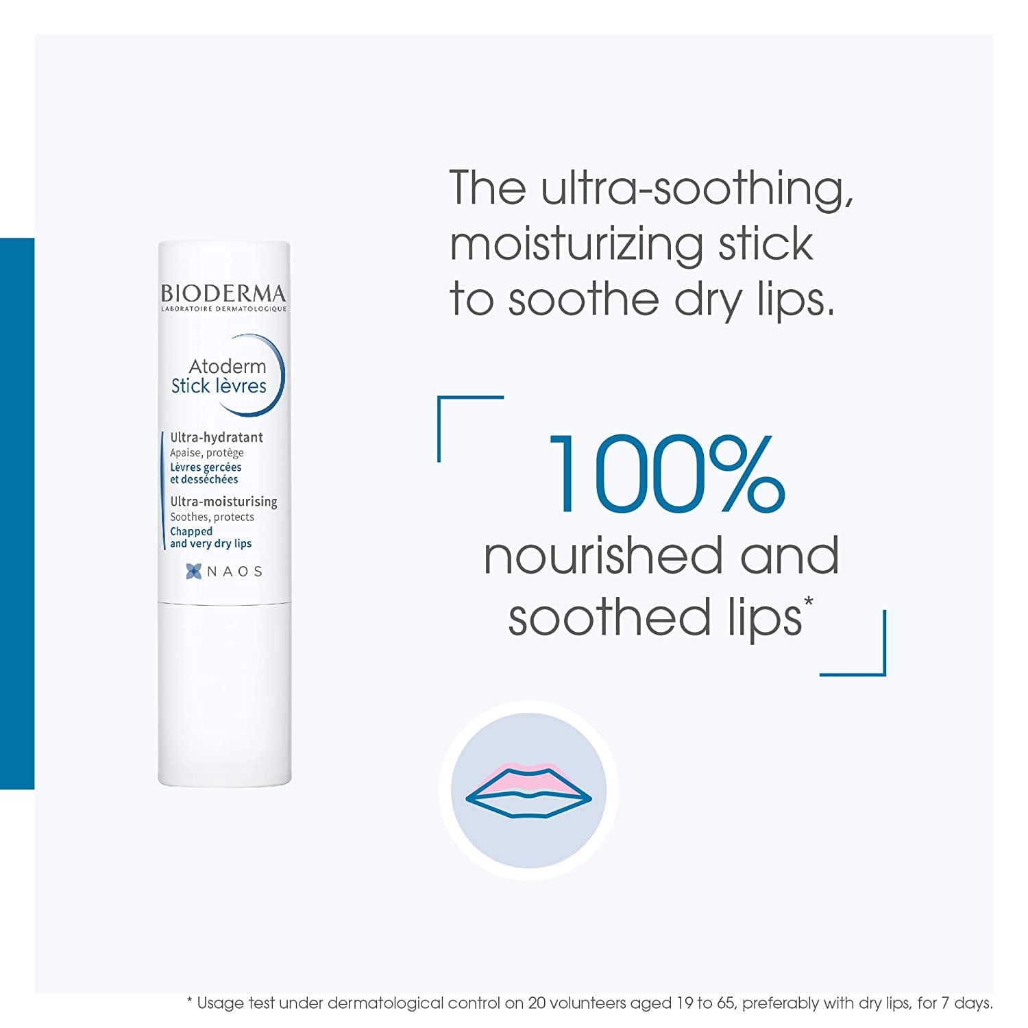 Bioderma - Lip Stick - Atoderm - Hydrating, Soothing and Renewing - Lip Conditioner for Dry Lips