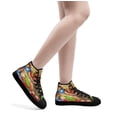 thumbnail image 6 of Coqui Frog Three Kings Christmas Puerto Rico High Top Canvas Shoes Sneakers Black Size 4.5, 6 of 7