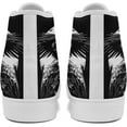 thumbnail image 3 of Coolcustomize Unisex Skull High Tops for Women Cool Design Black Canvas Shoes Classic Lace Up Fashion Sneakers Streetwear, 3 of 6