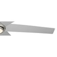 thumbnail image 4 of 56" Casa Vieja Estate Modern Indoor Outdoor Ceiling Fan with LED Light Remote Control Brushed Nickel White Diffuser Damp Rated for Patio Exterior Home, 4 of 9