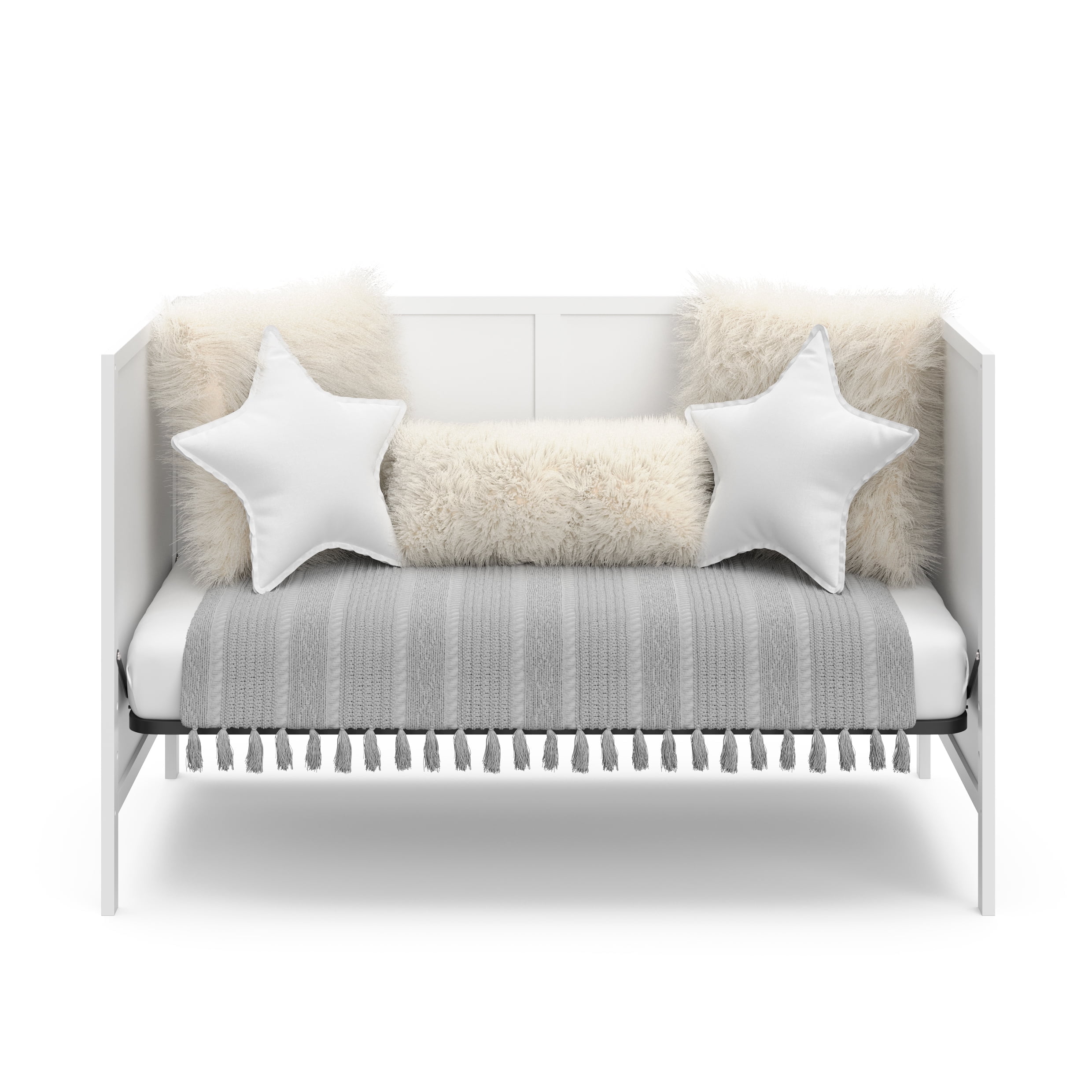 Graco Theo 3-in-1 Convertible Baby Crib, White