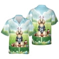 thumbnail image 3 of Happy Easter Hello Spring Afghan Hound Playing Football Hawaiian Shirt Breathable Summer Unisex Merch Dog Lover - 13003, 3 of 6