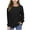 Black, variant on dazeni Sweatshirt for Girls Crewneck Fashion Patchwork Cable Knit Long Sleeve Pullover Tops Loose Lightweight Sweater Fall Tunic Blouses 4-14 Years
