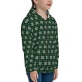 thumbnail image 5 of Kdxio Green Buffalo Plaid Merry Christmas Pattern Kids Boys Girls Zip Up Hoodie 3D Printed Hooded Sweatshirt Hoody Coat with Pocket 7-12 Y-Medium, 5 of 6