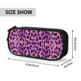 thumbnail image 4 of TEQUAN Large Capacity Pencil Case, Fashion Animal Leopard Texture Pattern Pencil Pouch 2 Compartments Pencil Bag (Black), 4 of 7