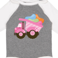 thumbnail image 4 of Inktastic Easter Jelly Bean Dump Truck Girls Long Sleeve Baby Bodysuit, 4 of 5