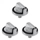 thumbnail image 1 of 3X Reemplazo de la Perilla del Quemador W10284885, Apto para Estufa/Horno/Estufa de Gas , Reemplaza A WPW10284885 AP6018699 PS11752001, 1 of 5