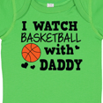 thumbnail image 4 of Inktastic I Watch Basketball with Daddy Boys Baby Bodysuit, 4 of 5