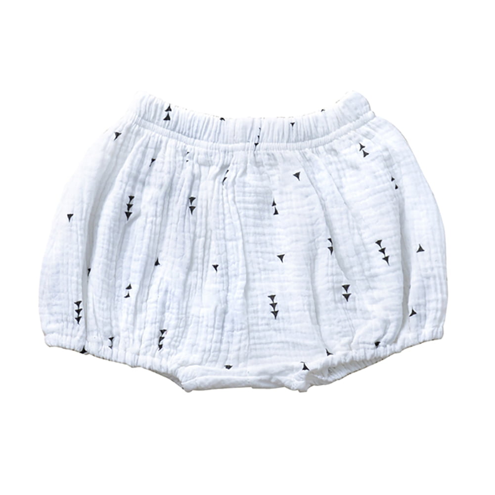 YOUNGER TREE Newborn Toddler Baby Girls Kids Cotton Linen Bloomer Shorts Diaper Cover Clothes 