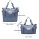 thumbnail image 4 of Bolsa de deporte grande expandible para hombre y mujer | Bolsa deportiva impermeable con separación entre ropa húmeda y seca | Bolsa de viaje para fin de semana, escuela y trabajo | Capacidad para, 4 of 8