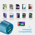 thumbnail image 4 of Cargador de coche Meagoes Blue USB C 48 W 2 puertos para iPhone Samsung, 4 of 7