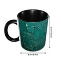 thumbnail image 3 of Green Pattern Coffee Mug Fun Custom Ceramic Mugs 11oz Black, 3 of 5