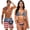 American Flag Eagle, variant on Camo Hunting Deer Print Matching Swimsuits for Couples Hawaiian Women's 2 Piece Bikini Sets Push Up Bathing Suit Couples Swimwear His and Hers Swimsuits Matching Set