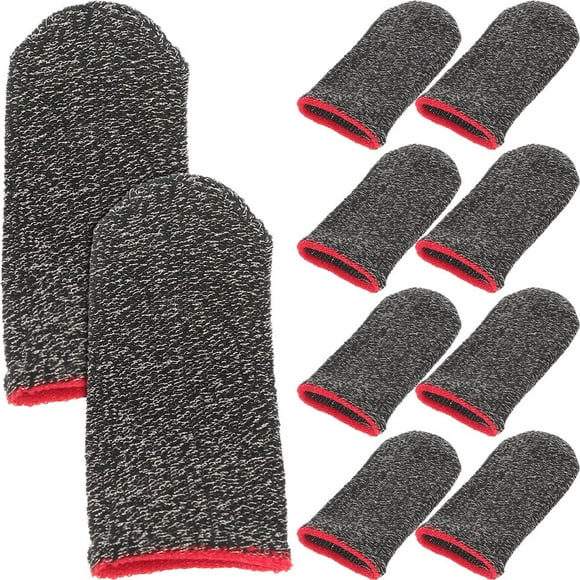 SNNROO 10pcs Gaming Finger Sleeves Touch Screen Finger Covers Games Playing Finger Protectors