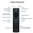 thumbnail image 4 of Control remoto 2.4G Inalámbrico compatible con Bluetooth V5.0 Controlador de TV Detección de voz Fly Mouse retroiluminado FleinngHoz JD711083899, 4 of 7