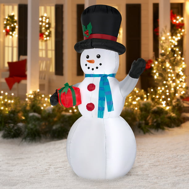 Airblown Inflatables 7 ft. Christmas Snowman - Walmart.com - Walmart.com