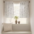 thumbnail image 2 of Cortinas jinchan Floral para Cocina 45 cm Gris Lino Cortina de Panel x2, 2 of 9