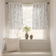 thumbnail image 2 of Cortinas jinchan Floral para Cocina 45 cm Gris Lino Cortina de Panel x2, 2 of 9