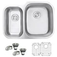 thumbnail image 5 of Ruvati 29-inch Undermount 40/60 Double Bowl 16 Gauge Kitchen Sink, 5 of 20