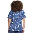 thumbnail image 5 of Cherokee Prints Scrubs Top For Women V-Neck Print Plus Size CK652, 5XL, Magical Care, 5 of 5