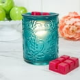 thumbnail image 2 of The Pioneer Woman Amelia Embossed Full Size Fragrance Warmer, Teal, 2 of 4