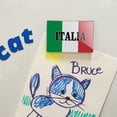 thumbnail image 2 of Italia Italy Italian Flag Rectangle Acrylic Fridge Refrigerator Magnet, 2 of 4