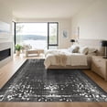 thumbnail image 3 of ODIKA 8'x10' Machine Washable Non-Slip Area Rug, Abstract Black High Traffic Rug, Black, 1072177, 3 of 7