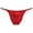 Red, variant on Botmois Men Briefs Shiny Enhance Bikini Bulge Pouch Ruched Skimpy Underwear Dark Green XL