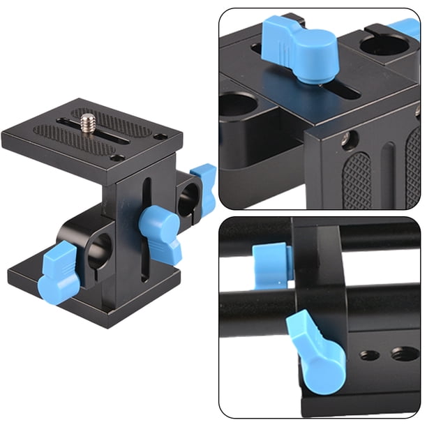 Base fotografía micro-SLR 15MM marco soporte riel guía caja mate panorámica/inclinable kit enfoque seguimiento accesorios para trípode