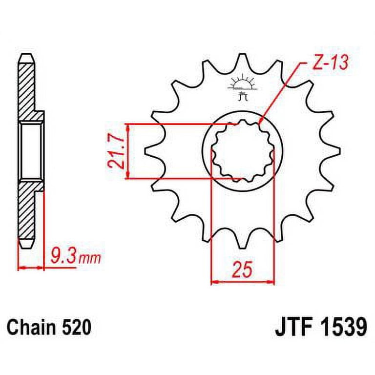 Front & Rear Sproket Kit for KAWASAKI Z300 15 JT Sprockets