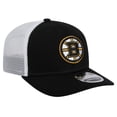 thumbnail image 3 of Men's New Era Black Boston Bruins Core Trucker 9SEVENTY Stretch-Snap Hat, 3 of 6