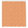 thumbnail image 3 of Ambesonne Peach Shower Curtain, Ripe and Fruits, 69"Wx84"L, Dark Peach and White, 3 of 3