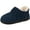 Navy Blue, variant on LongBay Women's Warm Wool Yarn Cable Knitted Bootie Fuzzy Slippers Memory Foam Anti-Skid Sole House Shoes Indoor Outdoor