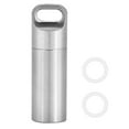 thumbnail image 1 of Stainless Steel Waterproof Pill Container for Outdoor Camping (M), 1 of 15