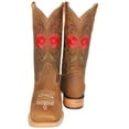 thumbnail image 3 of Women's Western Leather Floral Embroidered Cowgirl Boot, 3 of 5