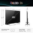 thumbnail image 3 of Pantalla Hisense 65E6QF QLED 65" Negra, 3 of 6