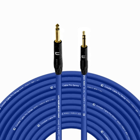 Coluber Cable 1/4" TS Male to 3.5 TRS Male - Pro 3-Pin Microphone Connector