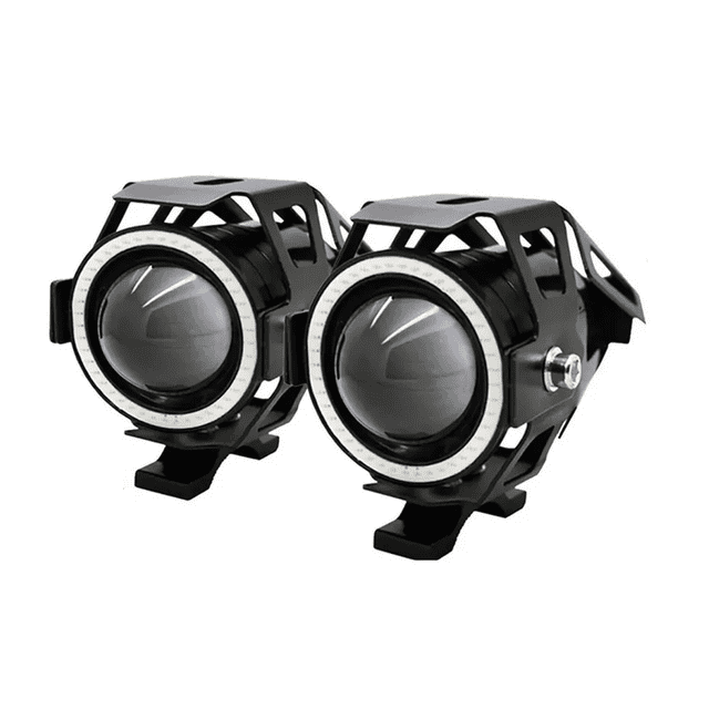 Kit de Faros Focos Niebla Ojo de Ángel Estrobos Leds 2 pzs LAB.G