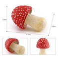 thumbnail image 4 of Paokuoon Mushroom Figure Colorful Mushroom Figure Mini Landscape Decor Ornament Fadeless Simulation Mushroom, 4 of 7