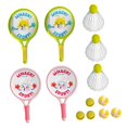 thumbnail image 2 of jinwen 2 Pieces Badminton Racket for Children with Ball Shuttlecocks for Beach Lawn Contains 9 balls, 2 of 9