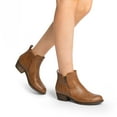 thumbnail image 5 of BURUDANI Women’s Ankle Boots Classic Low Chunky Heel with Side Zipper Booties, 5 of 6