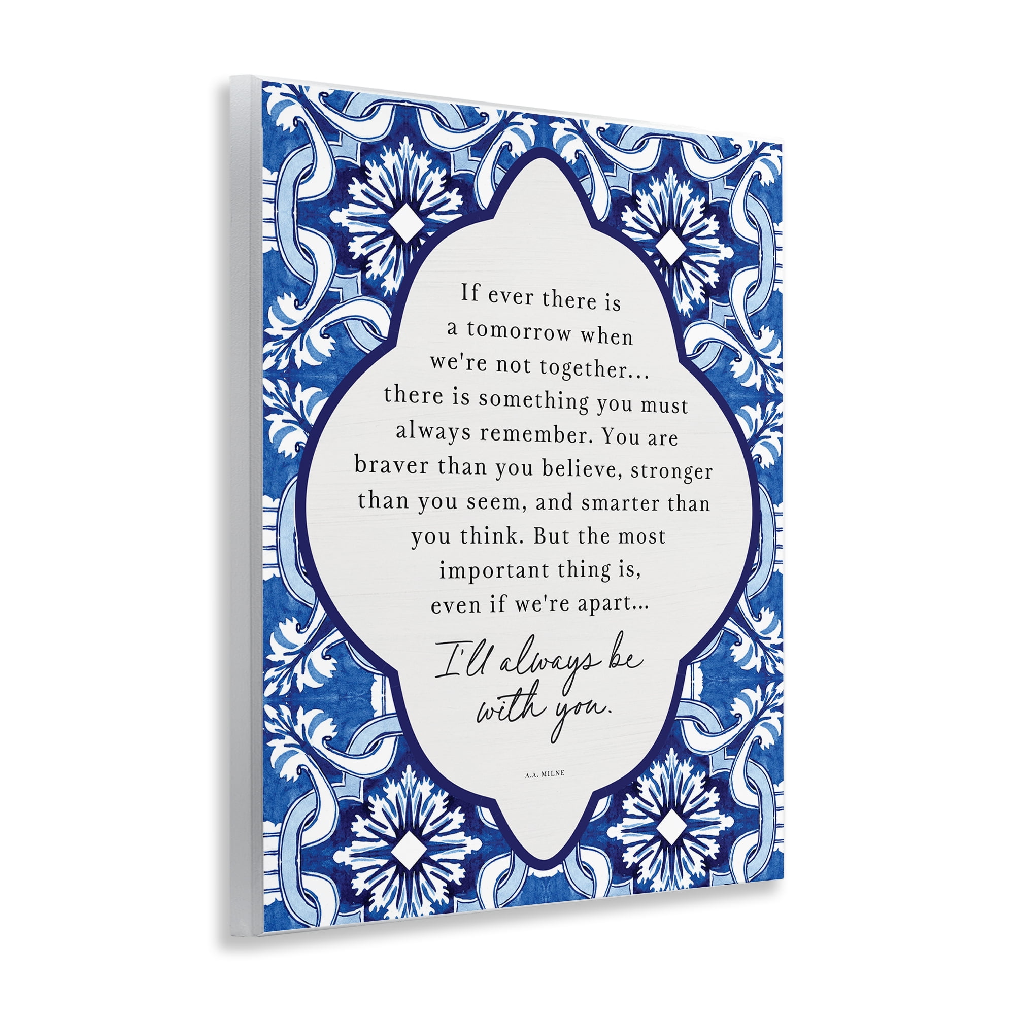 Always Be With You Inspiration Wall Plaque Art, design by Lettered and Lined