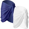 thumbnail image 1 of 2 piezas de faldas envolventes para traje de baño de gasa para cubrir la playa para mujer, 1 of 7