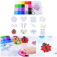 thumbnail image 4 of Puzzle Fuse Beads Craft Set for Kids Including Pegboards  Ironing Paper & Chain Accessories Iron Beads Christmas Birthday Gift, 4 of 6