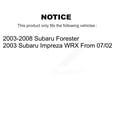 thumbnail image 2 of Transit Auto Front Rear Disc Brake Caliper Rotors Drums Ceramic Pads Kit (8Pc) for Car Subaru Forester Impreza KC8-101478N, 2 of 11