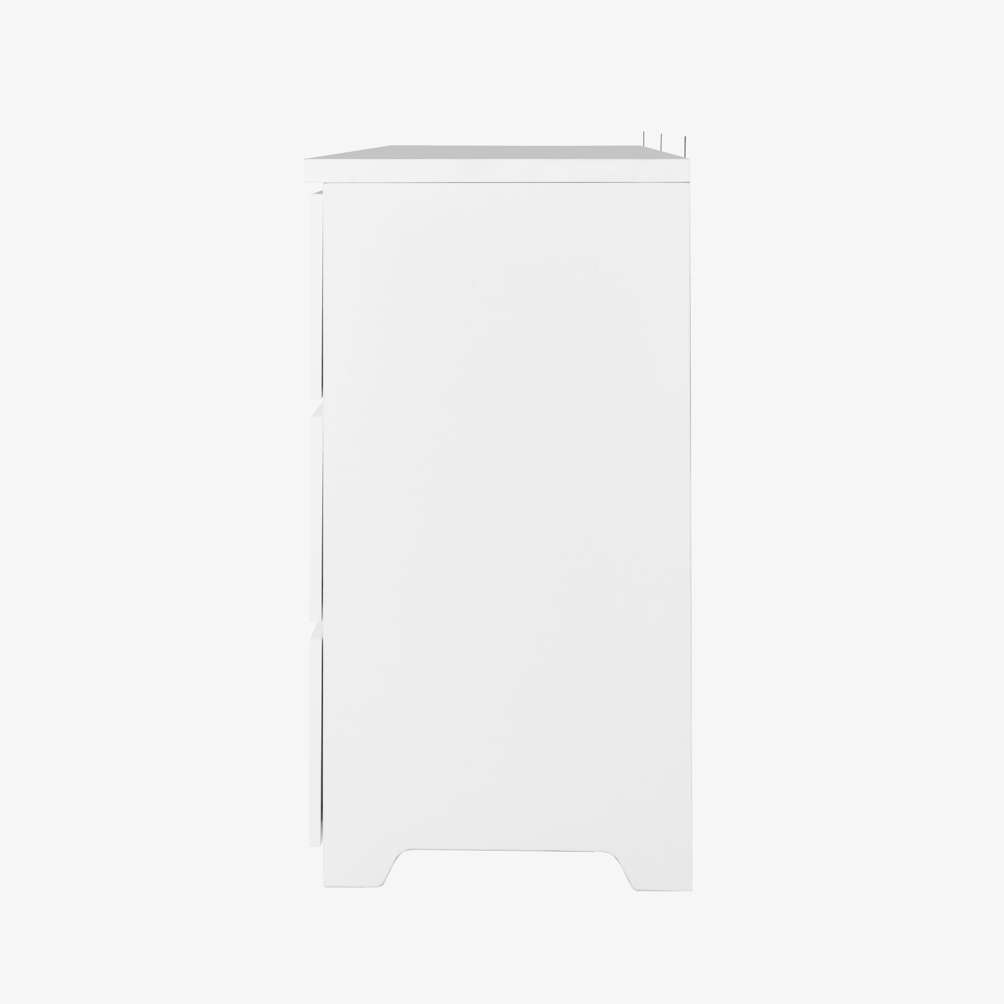 Noble House 9-Drawer Dresser, Modern Storage Chest with Handleless Design, White